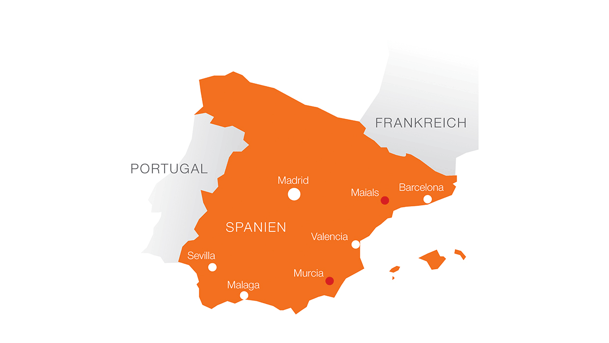 Landkarte Spanien