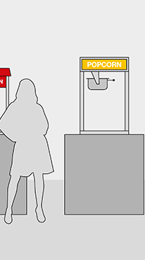 Popcornmaschinen 12 oz / 14 oz