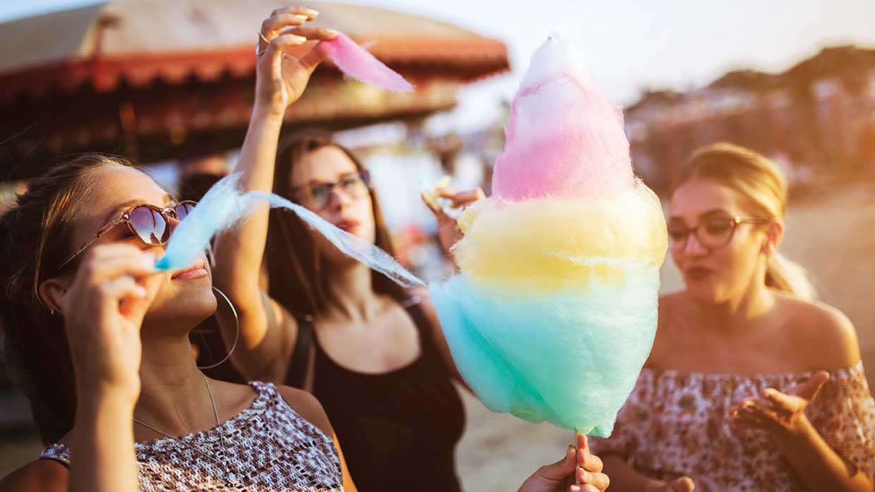 Schönes Lebensgefühl: Luftig-leichter Zuckerwatte-Spaß
