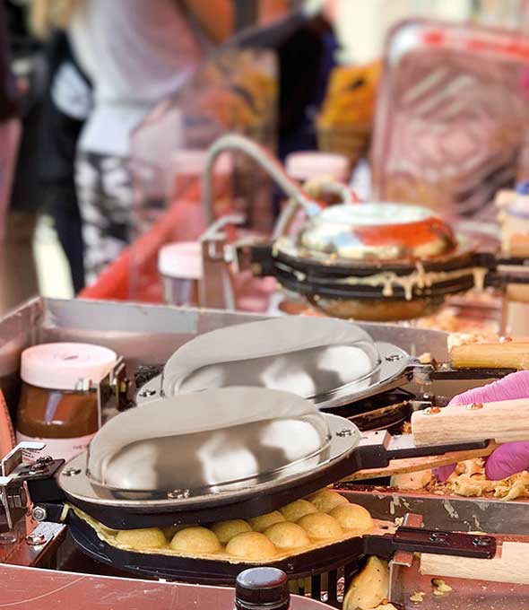 Bubble-Waffel-Stand in Wuhan, China. Foto: iStockphoto