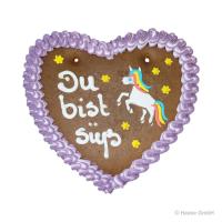 Einhorn Herz mit Motiv 