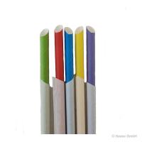 Slush Papiertrinkhalme - abgeschrägt - bunt - Ø 12 mm - 20 cm - 1.500 Stück 