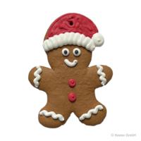 Lebkuchenmann mit Mütze - 60g - 30 Stück 