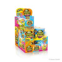 Johny Bee Candy Sour Noodle Cup Tutti Frutti 12 x 65 g 