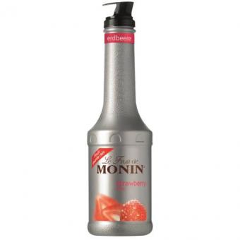 MONIN Fruchtpüree Mix Erdbeere 1,0 Liter Kunststoffflasche 