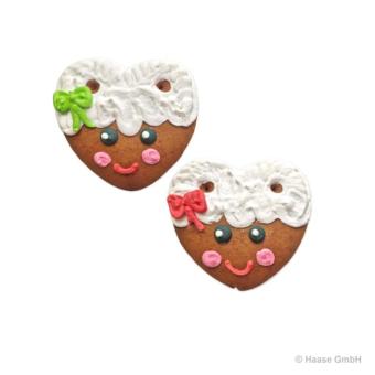 Miniherz mit Gesicht - 40g - 50 Stück 