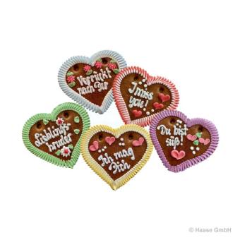 Dekorherz Sprüche - 125 g - 40 Stück 