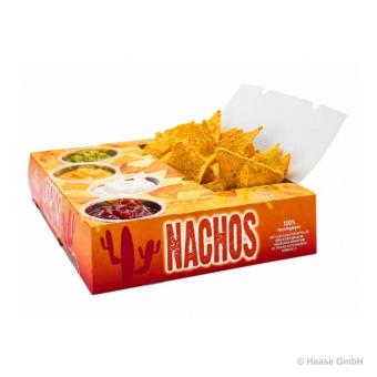Nacho Box mit 4 Dips - FSC - Pappkarton/Kraftpapier 