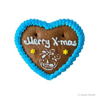 Weihnachtsherz mit Text & Motiv, 125g - 40 Stück 