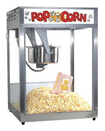Popcornmaschine Macho Pop 16/18 oz mit Ölpumpenanschluß 
