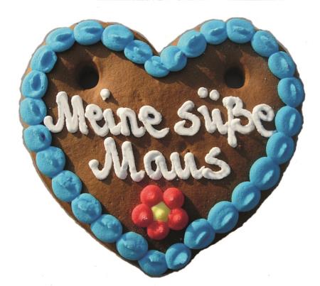 Lebkuchenherzen Mini Herz Spruch 40 g 60 Stück 
