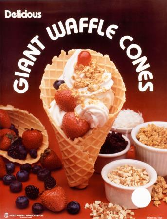 Poster Motiv USA Waffle Cones 