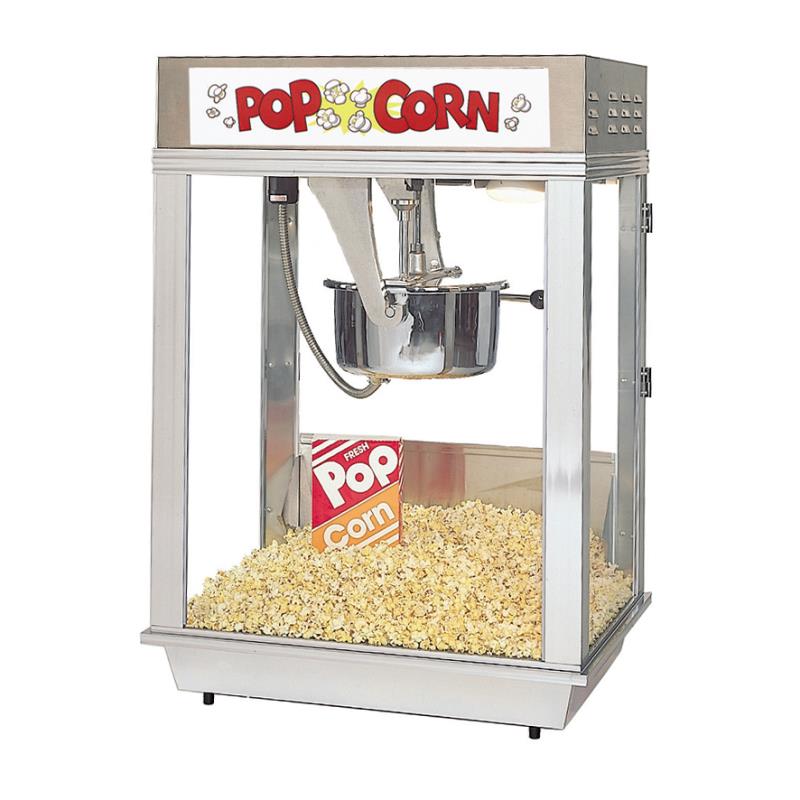 Popcornmaschine Deluxe Citation 16 oz Edelstahl mit Ölpumpenanschluß 