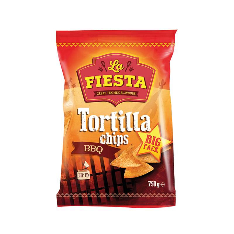 Haase Food GmbH Nacho Chips Barbecue La Fiesta 10 x 750 g Der