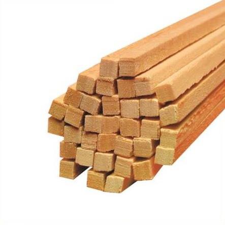 Holz Vierkantstäbe für Zuckerwatte Ø 4 mm Länge 400 mm 1.000 Stück 