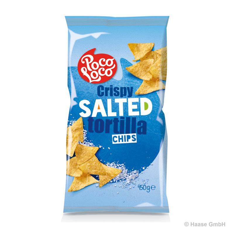 Poco Loco Tortilla Chips - Salted - 12 x 450g 
