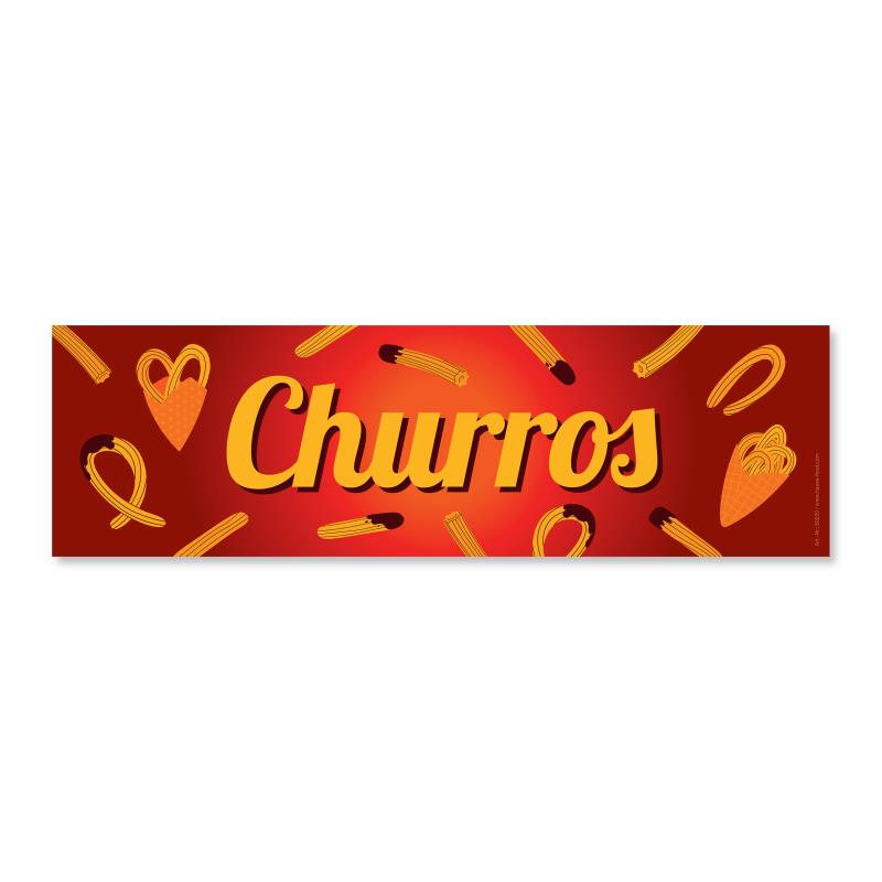 Aufkleber Motiv Churros 