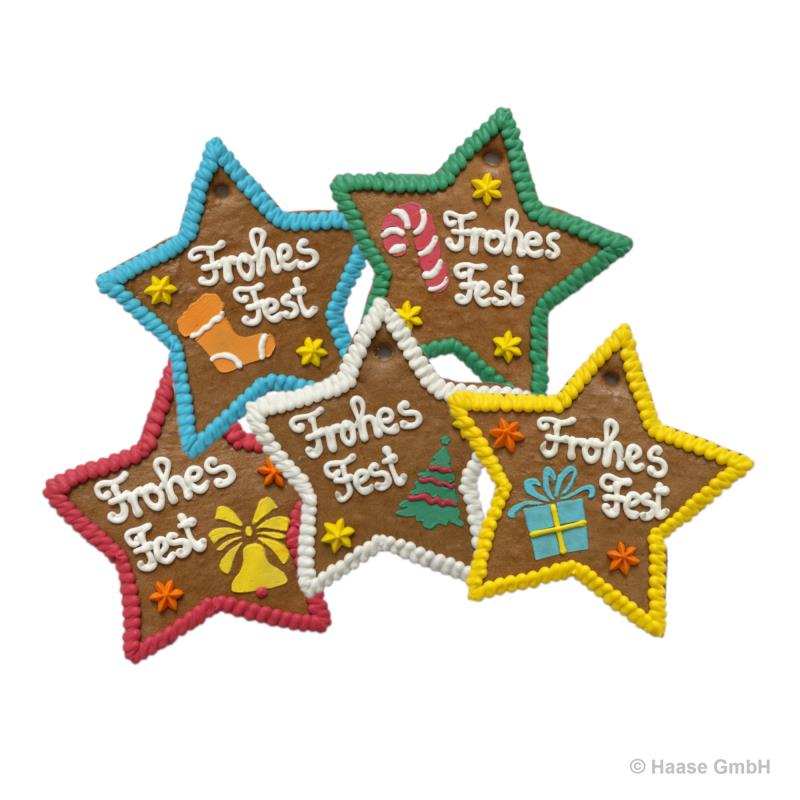 Lebkuchen Weihnachsstern 60g - 25 Stück