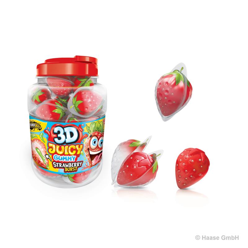 Johny Bee 3D Juicy Gummy Strawberry Burst 60 x 18g 
