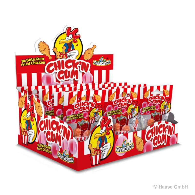 Funny Candy Chicken Gum 12 x 21g 