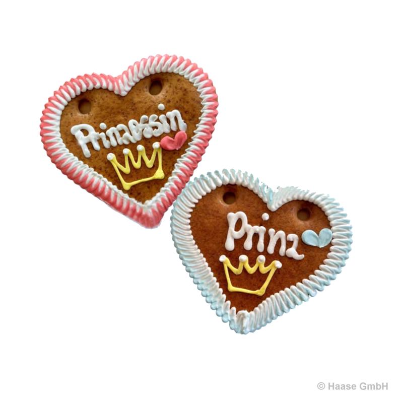 Dekorherz Prinz*essin - 125 g - 40 Stück 