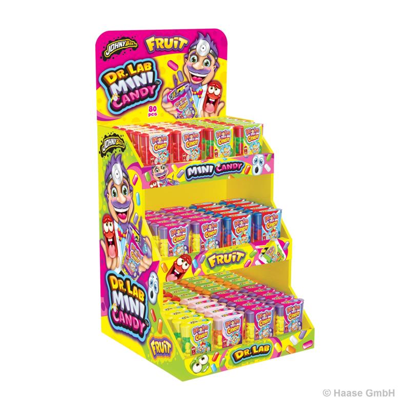 Johny Bee Dr. Lab Mini Candy Aufsteller 80 x 16g 