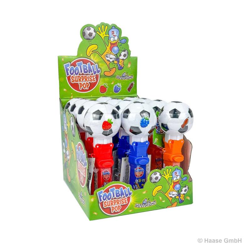 Funny Candy Football Surprice Pop - 12 x 10g 