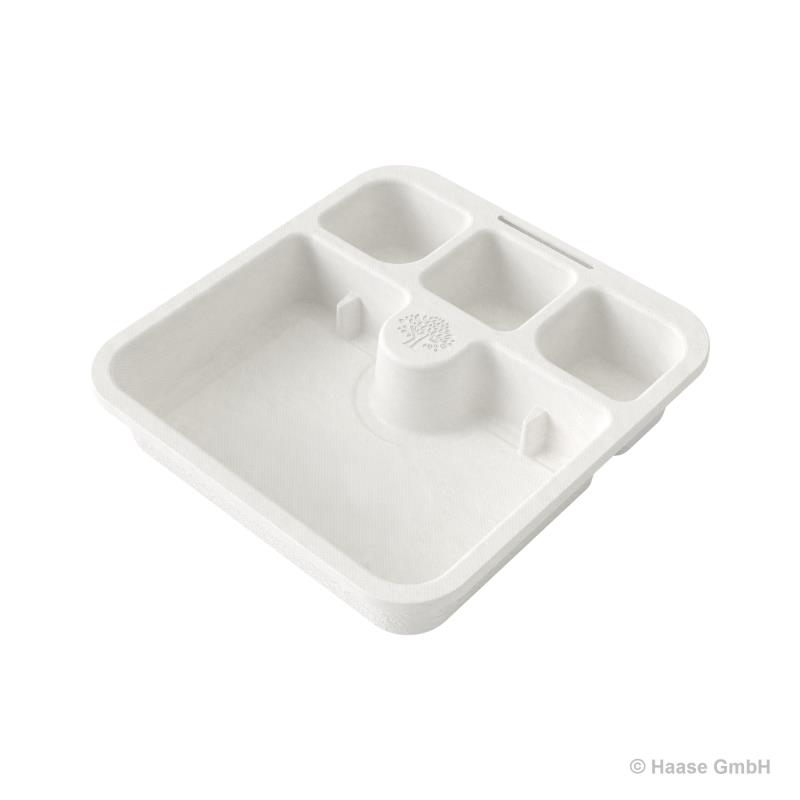 Nachoschalen - Large - 3 Dip-Fächer 182 Stück je Karton 
