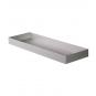 Ausstellblech 60 x 20 x 5 cm Alu silber 