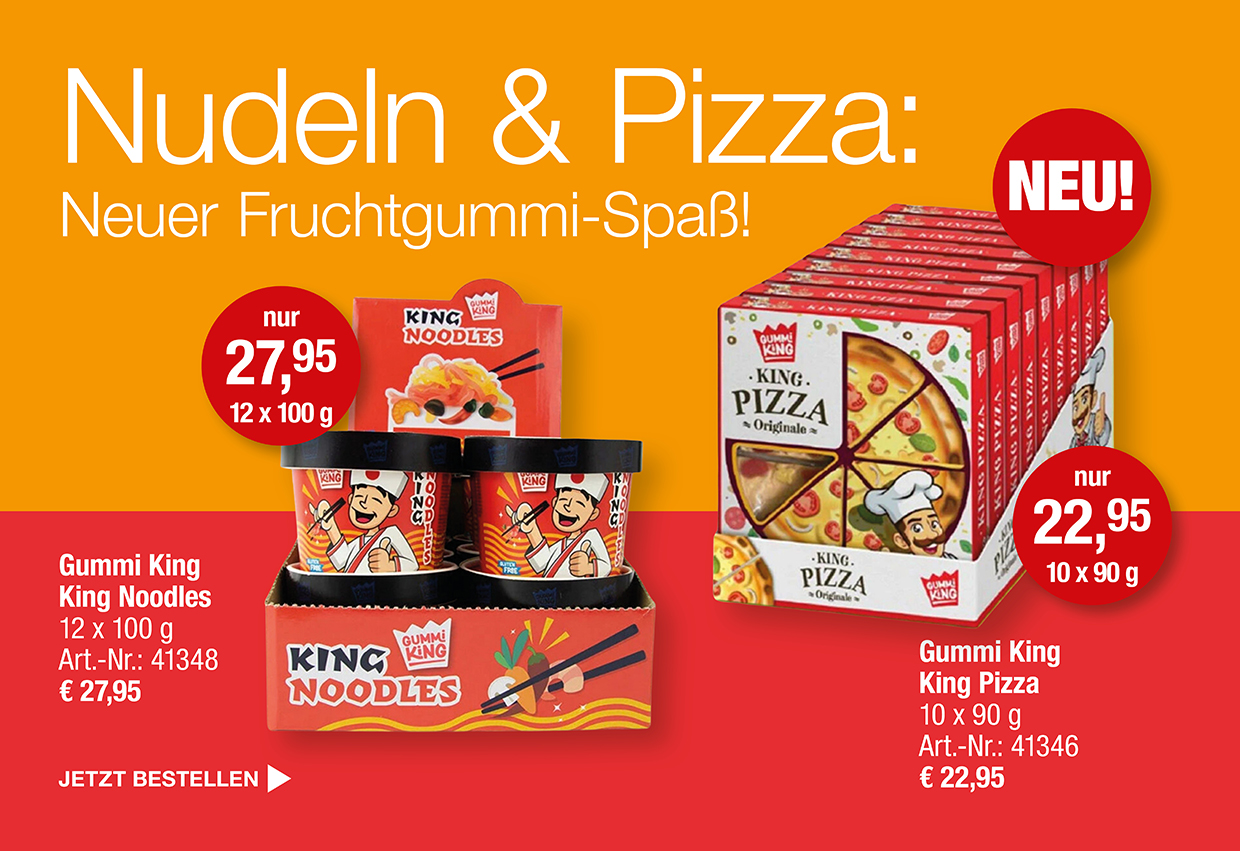 Fruchtgummi Nudeln & Pizza